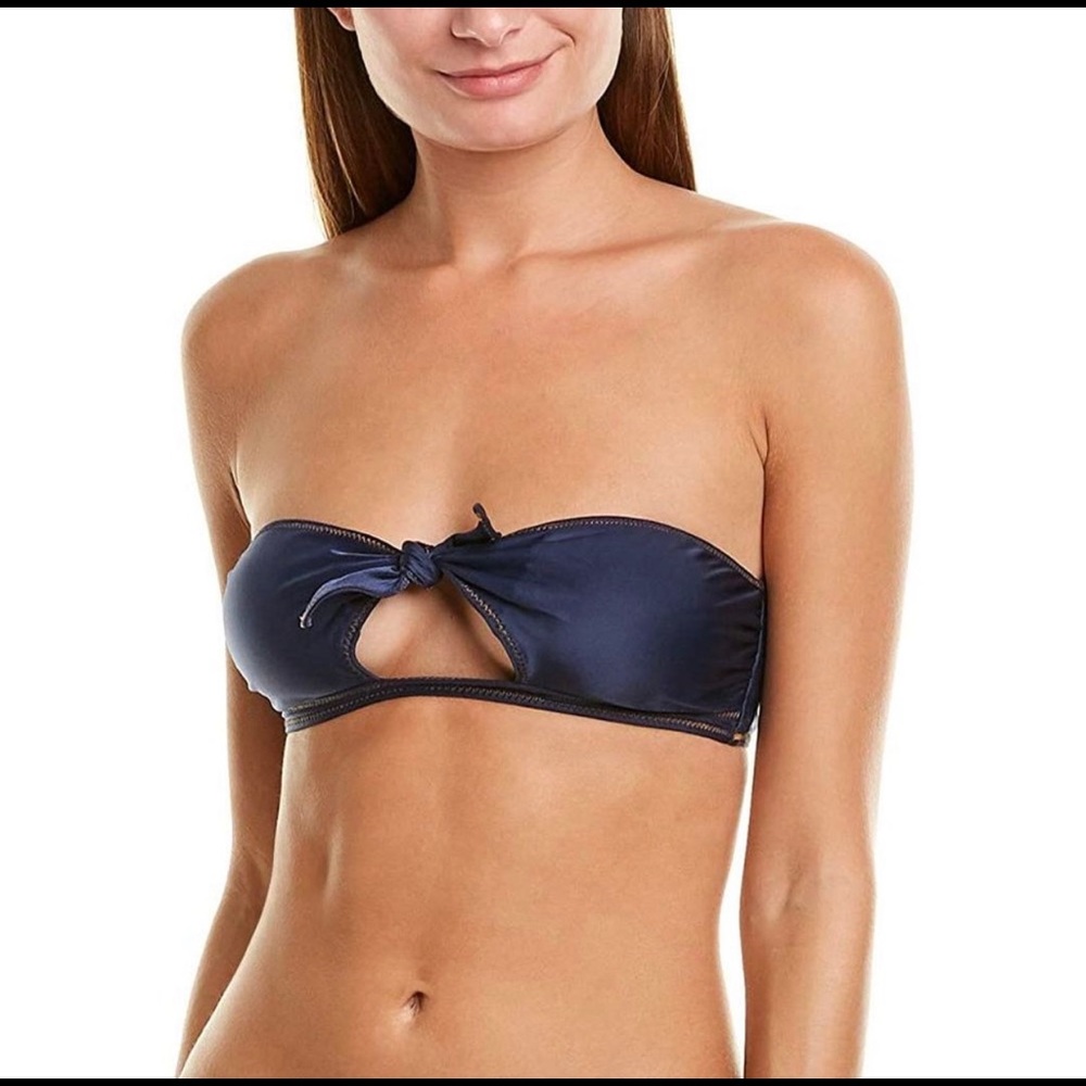 ViX Womens Indigo Cutout Bandeau Bikini Top M NWT